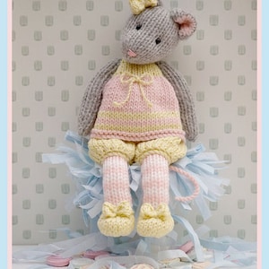 2 TEAROOM Mice Toy Knitting Pattern/ MJT Mouse Knitting Pattern/ Back & Forth image 3