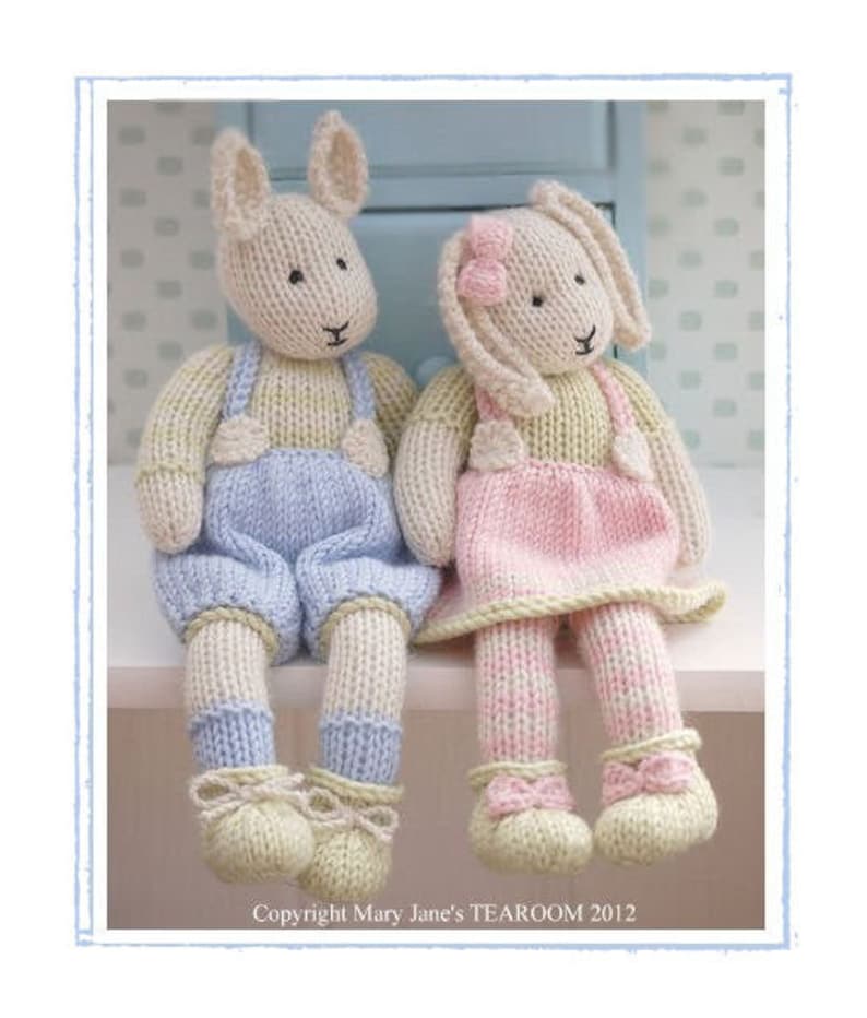 LILY.... A Spring Baby Bunny / Toy Knitting Pattern/ Rabbit Knitting Pattern/ Back & Forth image 5