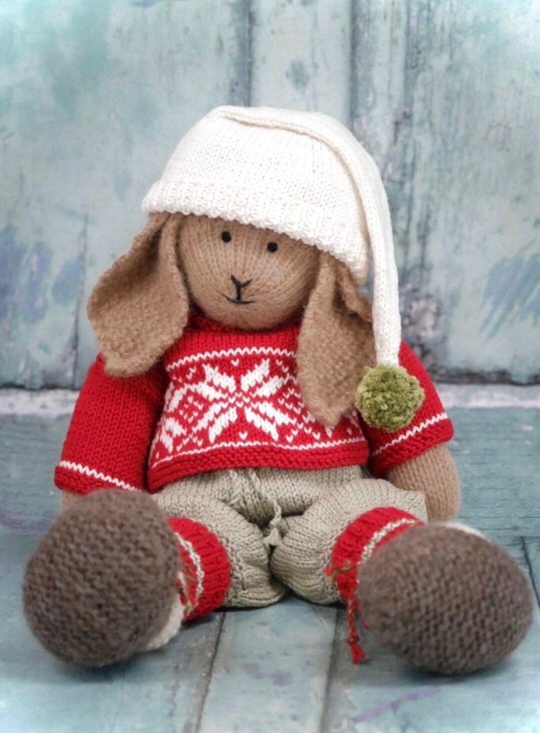 Bo Rabbit Knitting Pattern: Bunny in Clothes (PDF Pattern) - Etsy Canada