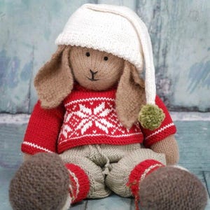 Bo Rabbit-breipatroon: konijntje in kleding (pdf-patroon)