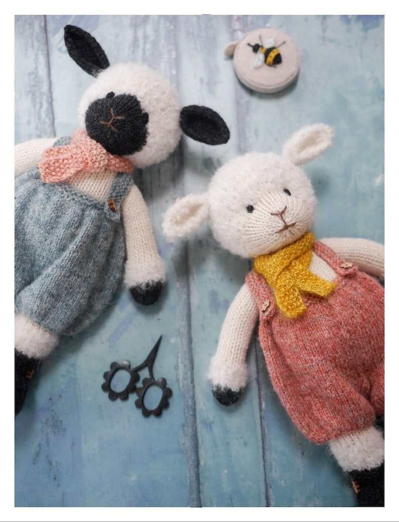 New Tearoom Lambs Toy Knitting Pattern/ Sheep Knitting image 1