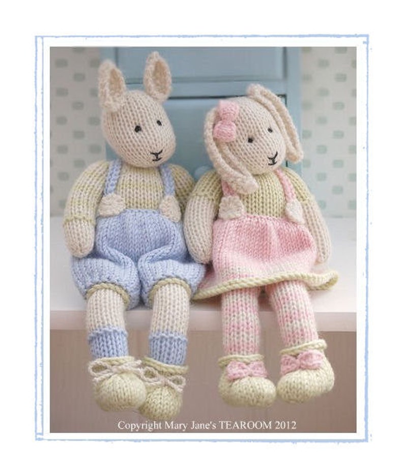 SAMUEL A Spring baby Bunny/ Toy Knitting Pattern / Rabbit Knitting Pattern/ Small Rabbit/ Back & Forth image 5