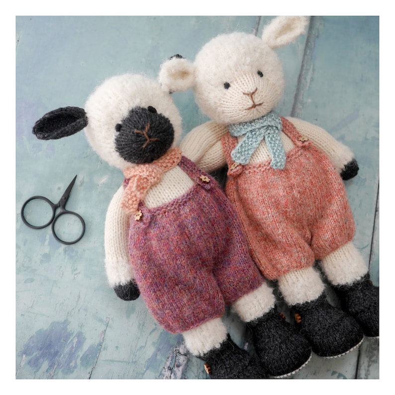 New Tearoom Lambs Toy Knitting Pattern/ Sheep Knitting Pattern/ In the round/ Digital download image 3