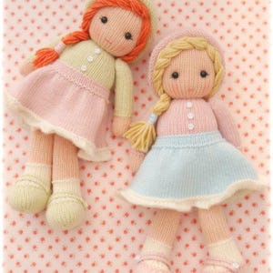 Breipatroon Little Yarn Dolls: TEAROOM-poppen, in het rond (digitale download)
