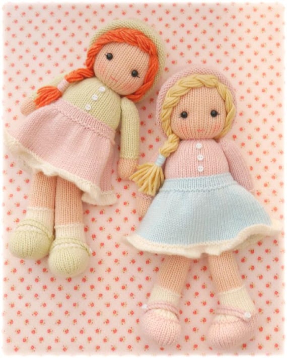 リトルヤーンドールズ編み図：ティールームドール、ラウンド編み