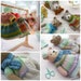 Sock Yarn Pinafores and Cardigans plus Little Bear Scarf supplement/ Toy knitting pattern/ Doll Clothes (to fit 11' MJT Animals and Dolls) 