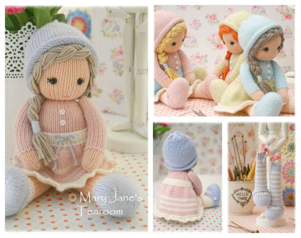 Little Yarn Dolls Method 2/ PDF Doll Knitting Pattern / Toy Etsy