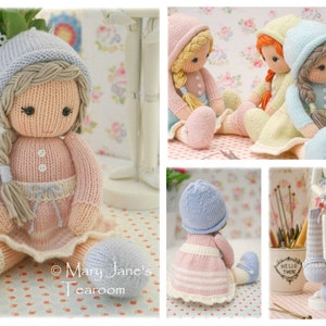 Little Yarn Dolls: Method 2/ Doll Knitting Pattern / Toy Knitting Pattern/ Knitted Dolls/ Back & Forth image 2