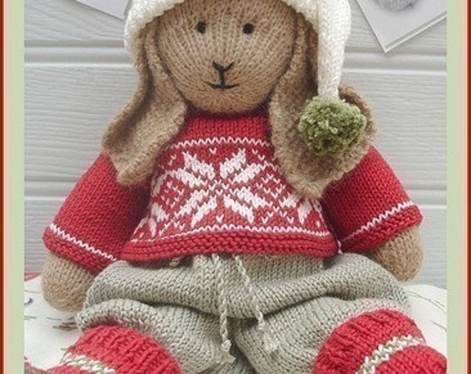 BO Rabbit / Bunny Toy Knitting Pattern / Lapland Visitors Part 1 / Plus Free Handmade Shoes Knitting Pattern/ Back & Forth