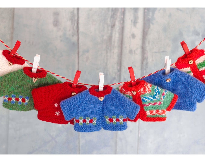 MjT Little Bear Jackets/ Doll Clothes/Toy Knitting Pattern/ To fit 20cm/8" Tearoom Bears