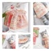 Tearoom Dresses/ Knitting Pattern/ Doll Clothes/Doll Dress/ Top - Down Dress (to fit 11' MJT Animals and Dolls) 