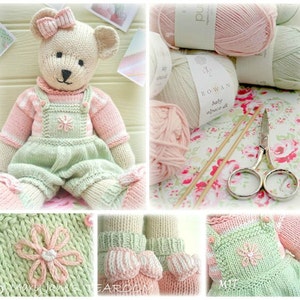 CANDY Bear 15/ Toy Teddy Bear Knitting Pattern/ Back & Forth/ Plus Free Handmade Shoes Knitting Pattern image 2