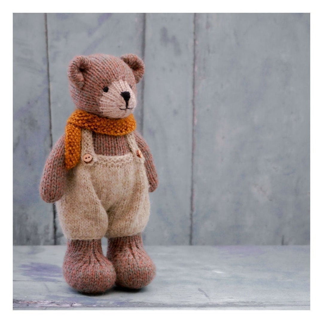 Little TEAROOM Bears 8 Toy Knitting Pattern back Forth Knitted Animal Pattern 20cm Teddy Bear Knitting Bear Cub Etsy