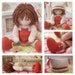 Toy Knitting Pattern/ Tearoom Doll Knitting Pattern/ In the round/ Plus FREE project for  'A Simply Sewn Pinafore' 