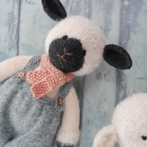 New Tearoom Lambs Toy Knitting Pattern/ Sheep Knitting Pattern/ In the round/ Digital download image 6