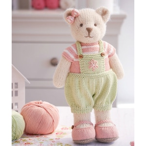 CANDY Orsetto 11" / Cucito/ Avanti e indietro/Modello per maglia giocattolo/ Orsetto di peluche/ Medio