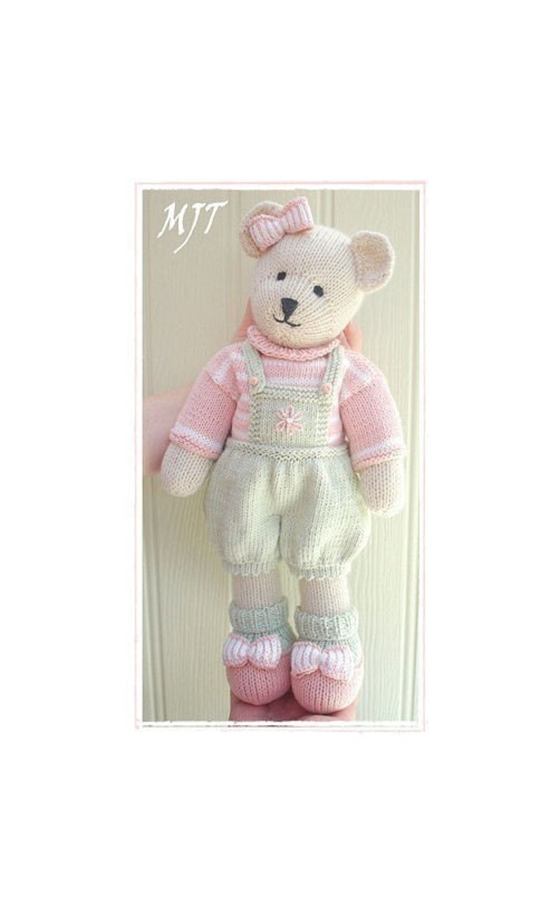 CANDY Bear 15/ Toy Teddy Bear Knitting Pattern/ Back & Forth/ Plus Free Handmade Shoes Knitting Pattern image 3