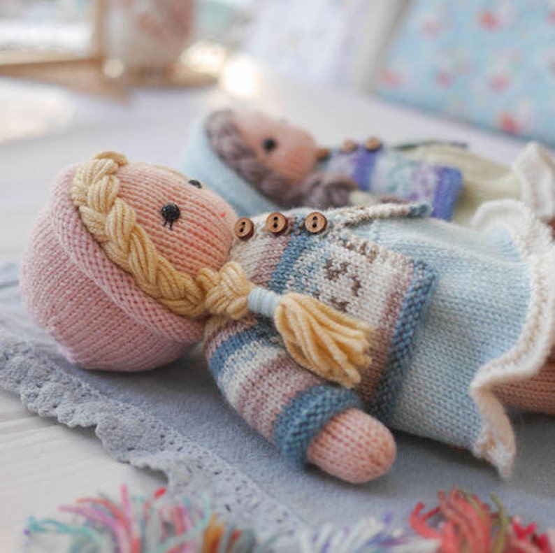 TEAROOM Sock Yarn Bear Jackets knitting pattern/ Toy Knitting Pattern/ Doll Clothes/ Doll Clothing to fit 11 MJT Animals and Dolls image 5