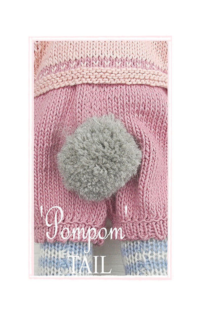 Bunny Knitting Pattern/ Toy Knitting Pattern/ PRIMROSE Rabbit/ Plus Free 'Handmade Shoes' Knitting Pattern/ Back & Forth image 3