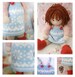 STARRY Doll Pinafore Knitting Pattern/ TEAROOM Knitted Pinafore/ Doll Clothes Toy Knitting Pattern 