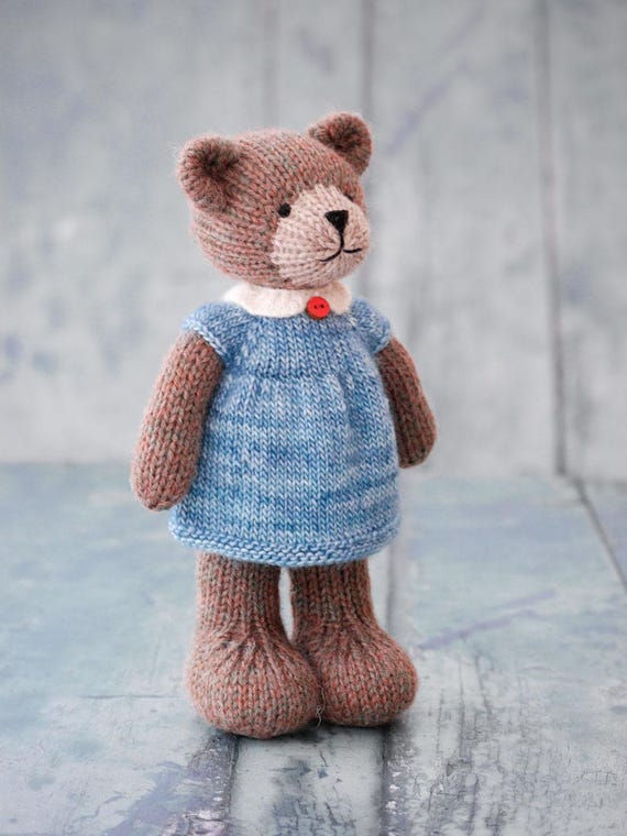 Bear Dress Knitting Pattern: 8" Doll Clothes, 3 Styles (PDF Pattern) - Etsy