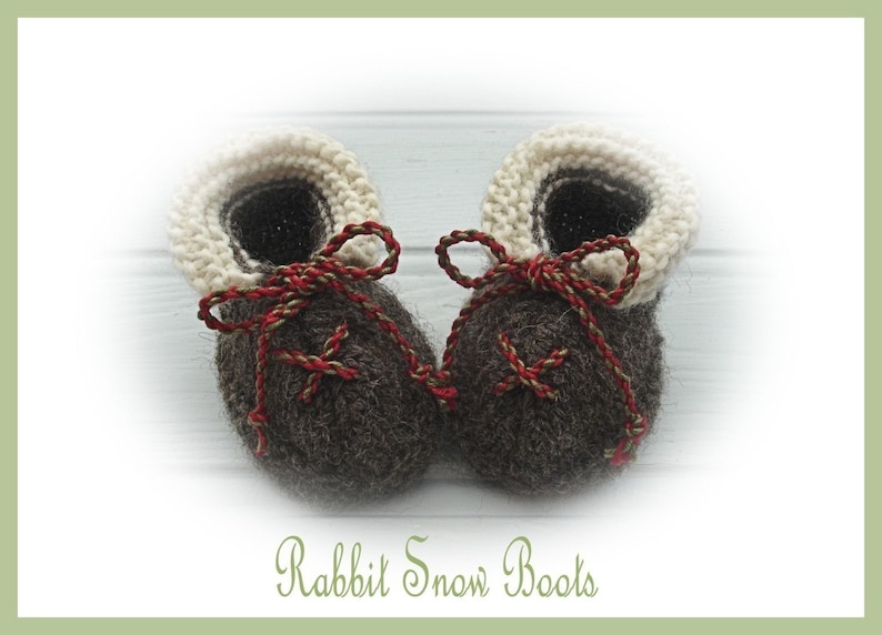 BO Rabbit / Bunny Toy Knitting Pattern / Lapland Visitors Part 1 / Plus Free Handmade Shoes Knitting Pattern/ Back & Forth image 2