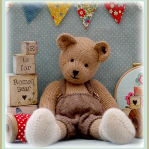 ROMEO Bear / Teddy Bear Toy Knitting Pattern/ Plus Free image 3