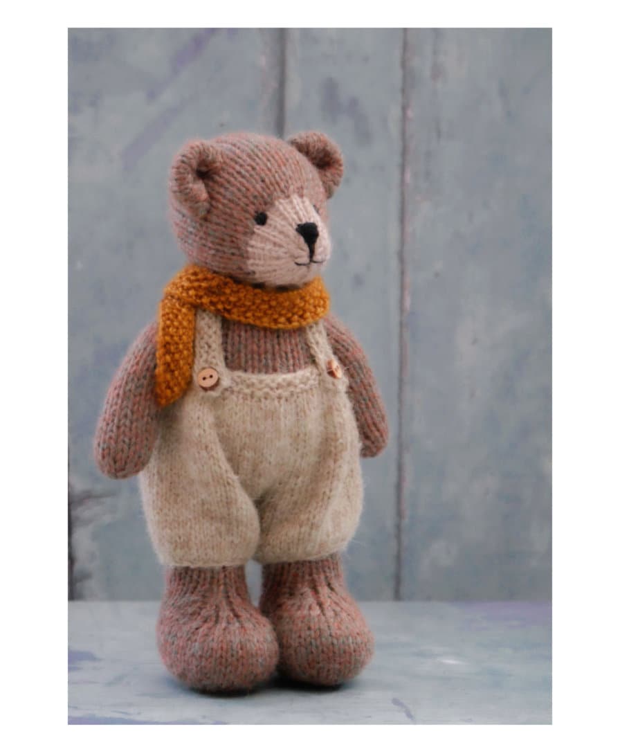 Little TEAROOM Bears 8/ Toy Knitting Pattern/ 'Back & forth'/ Knitted Animal Pattern/ 20cm Teddy