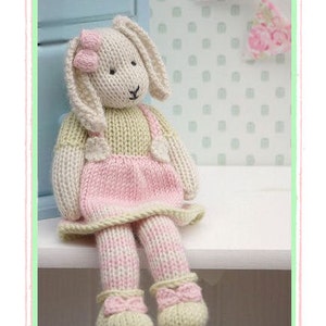 LILY.... A Spring Baby Bunny / Toy Knitting Pattern/ Rabbit Knitting Pattern/ Back & Forth image 1