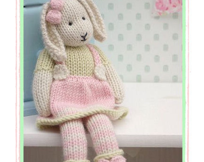 LILY.... A Spring Baby Bunny  / Toy Knitting Pattern/ Rabbit Knitting Pattern