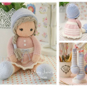 Little Yarn Dolls: Method 2/ Doll Knitting Pattern / Toy Knitting Pattern/ Knitted Dolls/ Back & Forth image 4