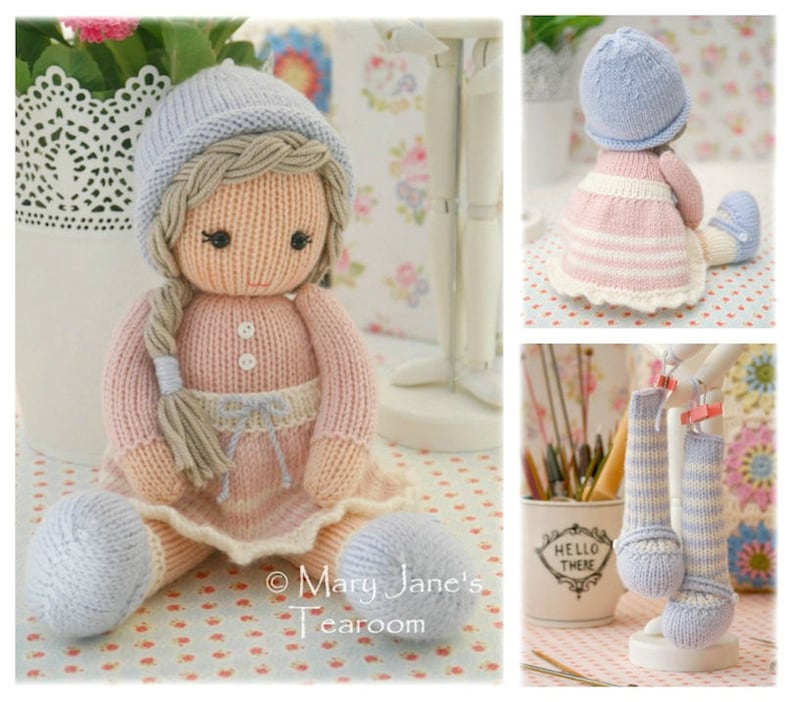 Little Yarn Dolls: Method 2/ Doll Knitting Pattern / Toy Knitting Pattern/ Knitted Dolls/ Back & Forth image 4