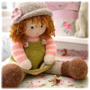 Tearoom DOLL HATS Knitting Pattern/ Hat Variations/ Back & Forth/ In the Round