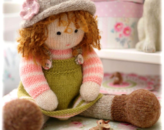 Tearoom DOLL HATS Knitting Pattern/ Hat variations/ Back & Forth/ In the Round