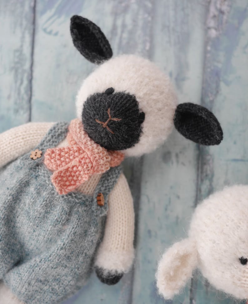 New Tearoom Lambs 2 Toy Knitting Pattern/ Sheep Knitting Pattern/ Back & Forth/ Digital download image 8