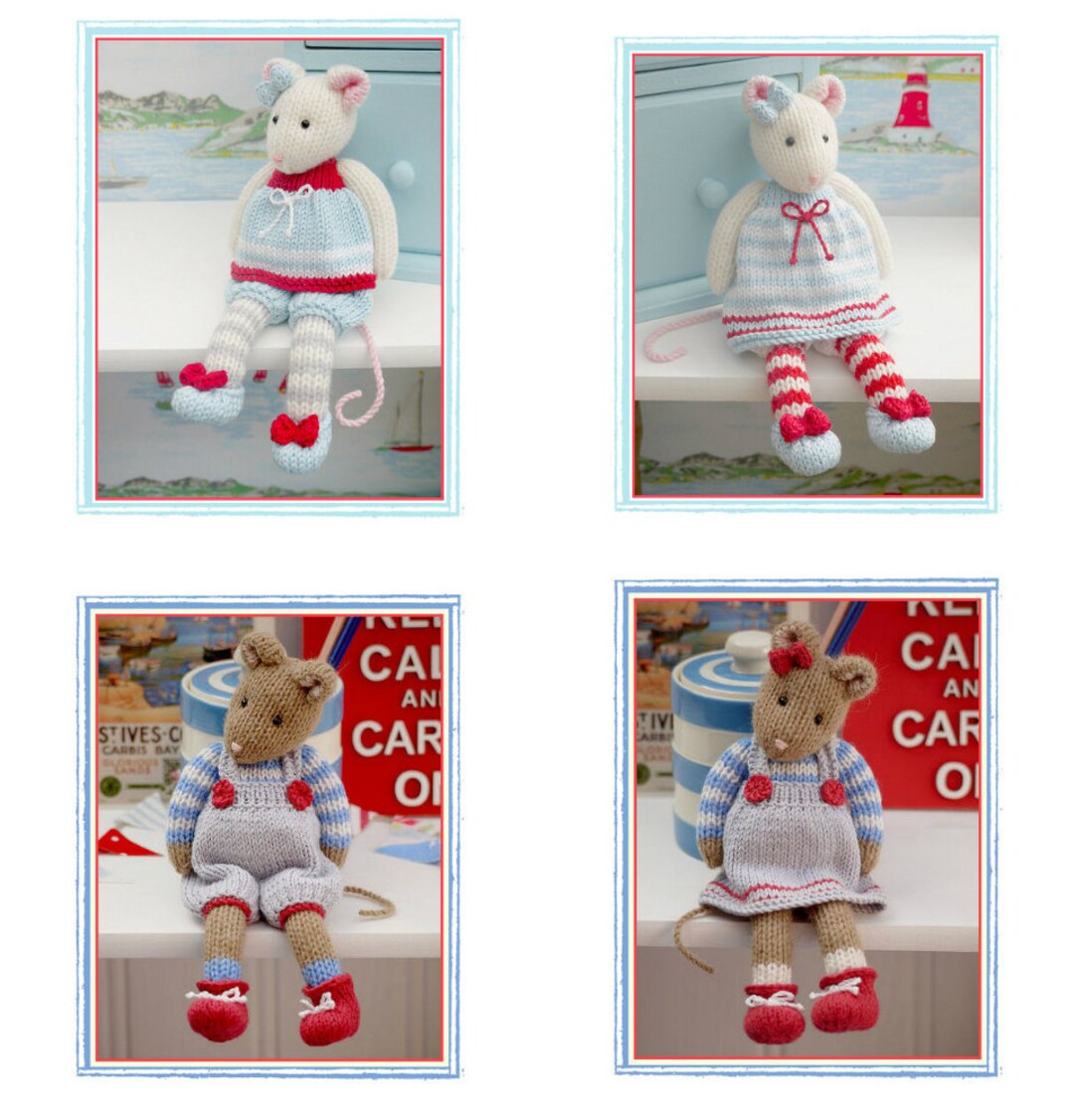 Two Tearoom Mice Knitting Patterns: Tearoom and Cornish Mice (PDF ...