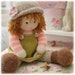 Tearoom Doll HATS/ Doll Clothes Pattern/ Hat variations/ in the round/ back & forth/ 