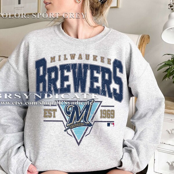 Retro Milwaukee Baseball Sweatshirt, Vintage Style Milwaukee baseball Sweatshirt, Baseball Fan shirt, Milwaukee EST 1969 Shirt For Fans