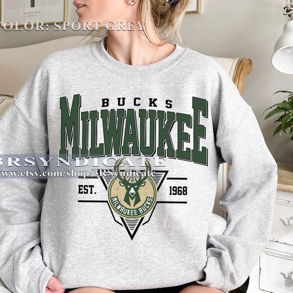 Vintage Style Milwaukee Basketball Sweatshirt, Retro Milwaukee Sweatshirt, Milwaukee Est 1968 Sweatshirt, Milwaukee Basketball Fan Tee