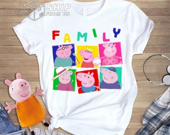 Peppa Pig Shirt, Peppa Pig Family Shirt, Peppa Pig Family Matching Shirt, Peppa Pig Birthday Girl, Birthday Boy Shirt, Birthday Gifts