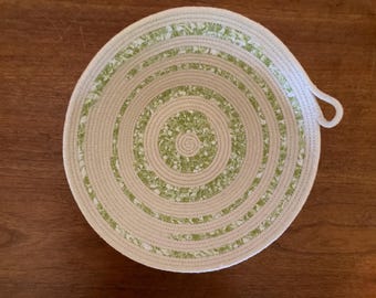 Handmade Limited Batch Rope Bowls | Green and White Handmade Limited Batch Rope Bowls
