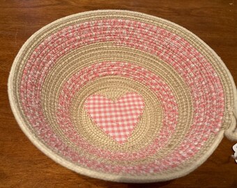 Handmade Limited Batch Rope Bowls | Pink Heart Handmade Limited Batch Rope Bowls