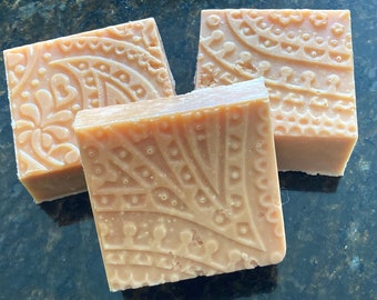 Handcrafted Cold Process Tallow Soap| Handcrafted Cold Process Pink Grapefruit Tallow Soap