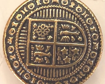 Vintage Le Chic Gold Color Shank Buttons