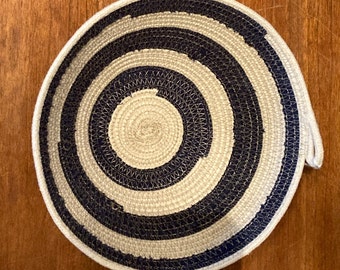 Handmade Limited Batch Rope Bowls | Navy and White Handmade Limited Batch Rope Bowls