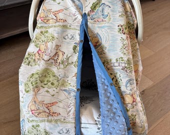 Baby Boy Carseat Cover - Winnie the Pooh