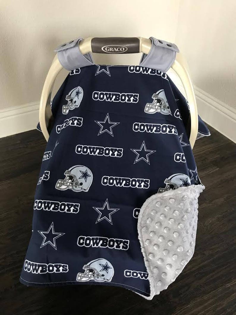 Baby Car Seat Covers Navy and Gray Dallas Cowboys Football | Etsy
