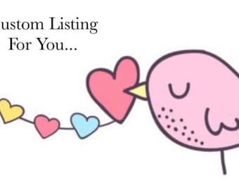 Custom Listing for Nikki C