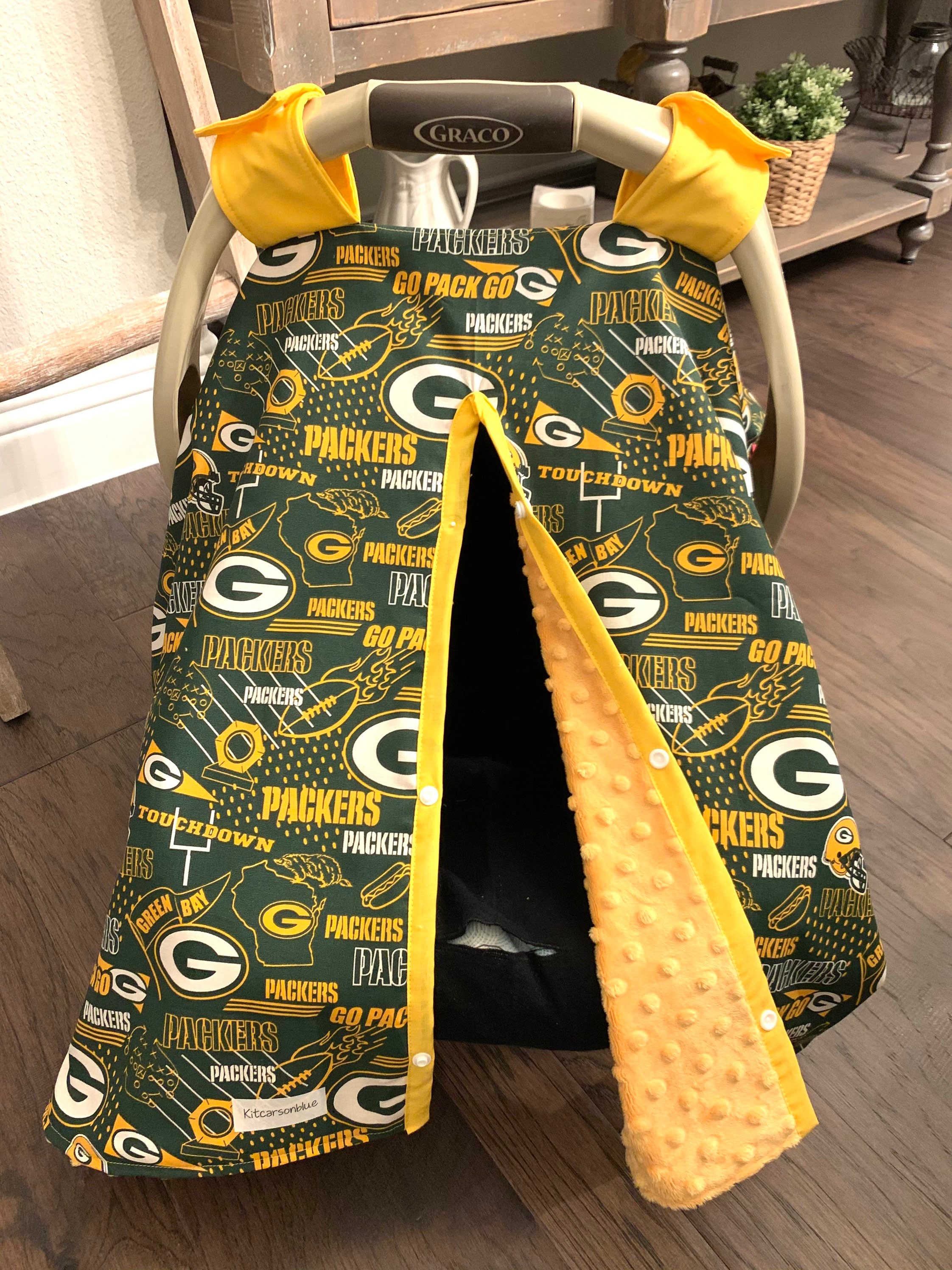 Baby Car Seat Covers Green Bay Packers with Yellow Gold Etsy