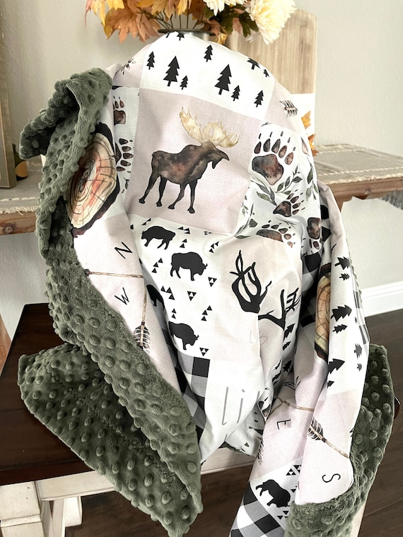 Etsy minky baby blankets cheap